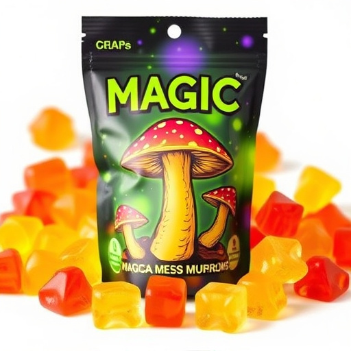 Magic Mushroom Gummies Packaging Shots
