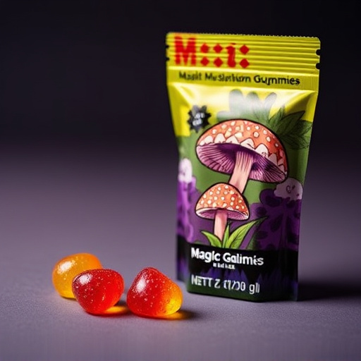 Magic Mushroom Gummies Packaging Shots