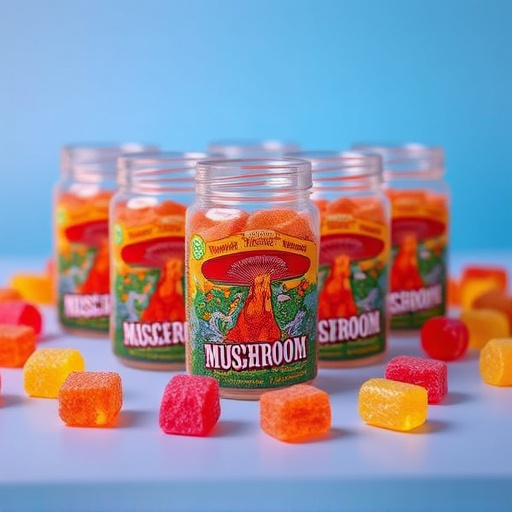 Magic Mushroom Gummies Packaging Shots