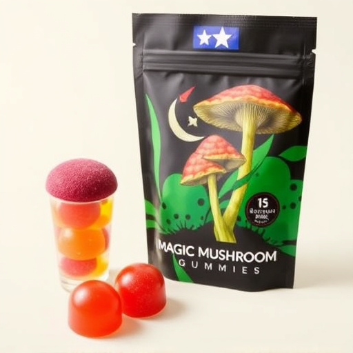 Magic Mushroom Gummies Packaging Shots