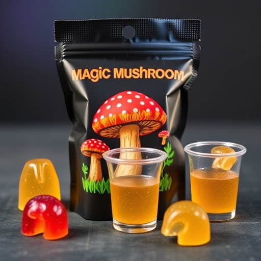 Magic Mushroom Gummies Packaging Shots