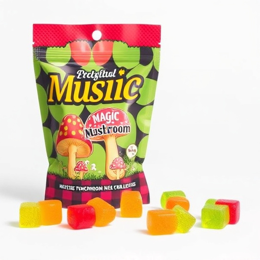 Magic Mushroom Gummies Packaging Shots