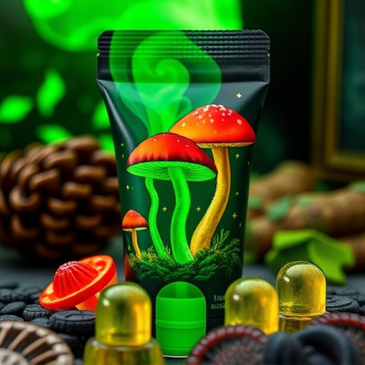 Magic Mushroom Gummies Packaging Shots