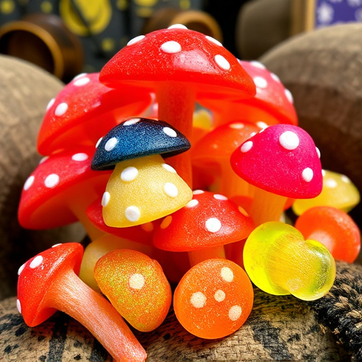 Psilocybin Magic Mushroom Gummies Display