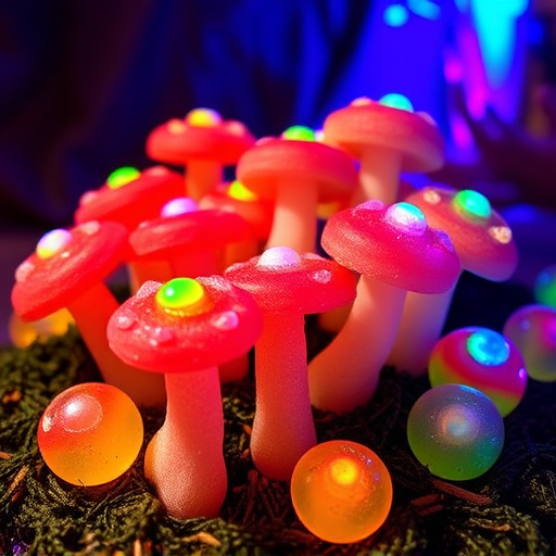Psilocybin Magic Mushroom Gummies Display