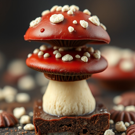 Stacked Magic Mushroom Chocolates Macro