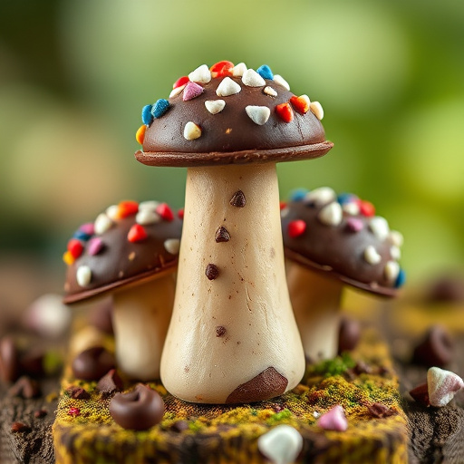 Stacked Magic Mushroom Chocolates Macro