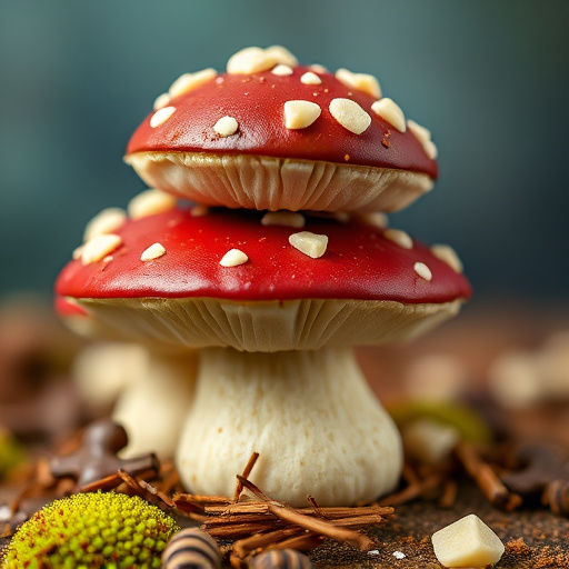 Stacked Magic Mushroom Chocolates Macro