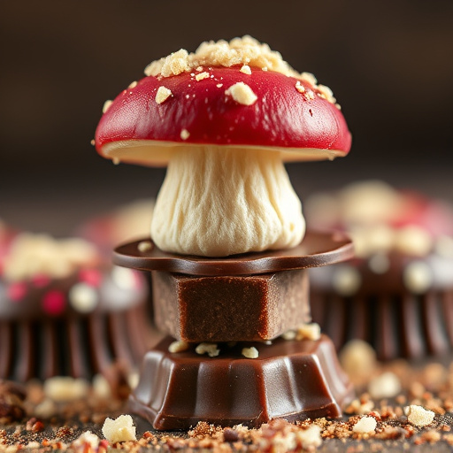 Stacked Magic Mushroom Chocolates Macro