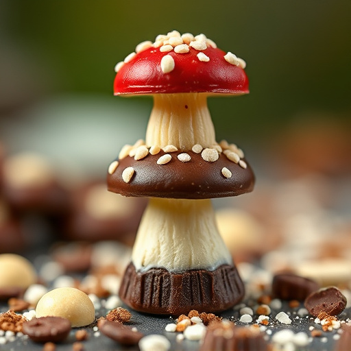Stacked Magic Mushroom Chocolates Macro