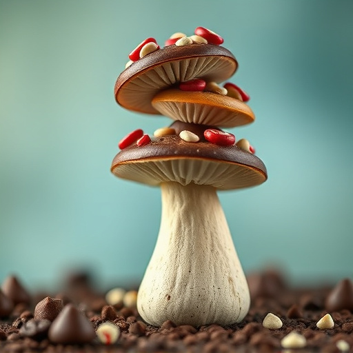 Stacked Magic Mushroom Chocolates Macro