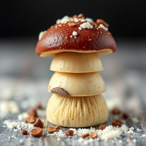 Stacked Magic Mushroom Chocolates Macro
