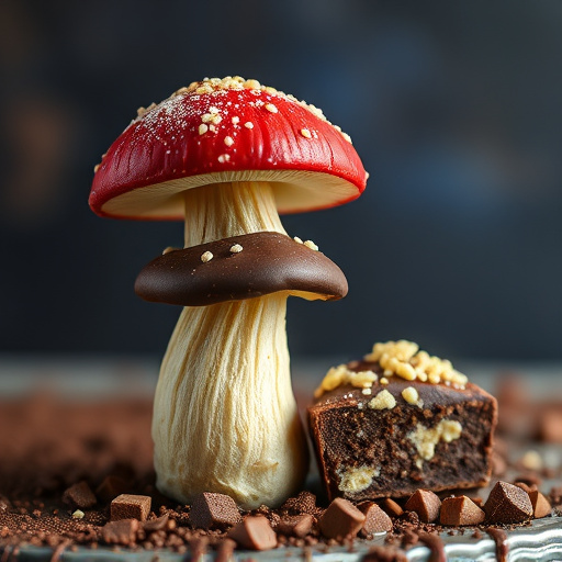 Stacked Magic Mushroom Chocolates Macro
