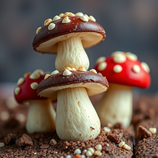 Stacked Magic Mushroom Chocolates Macro