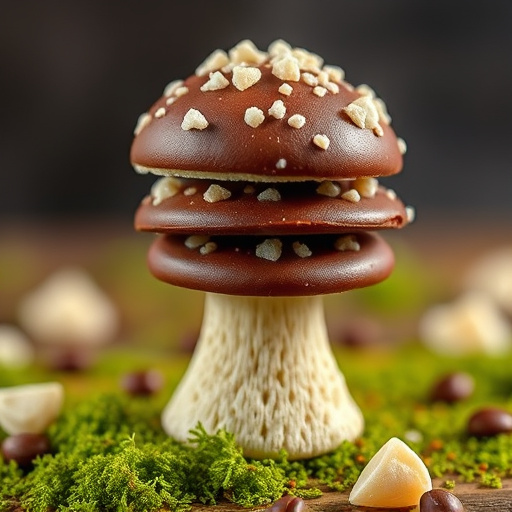 Stacked Magic Mushroom Chocolates Macro