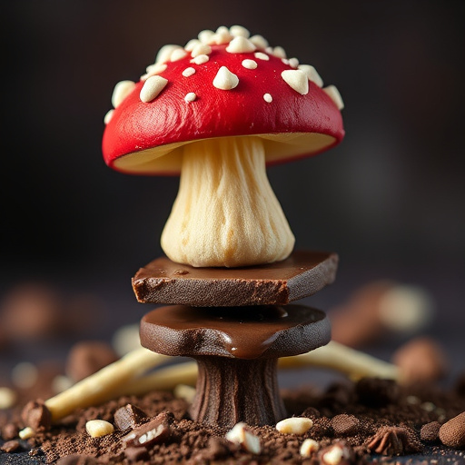 Stacked Magic Mushroom Chocolates Macro