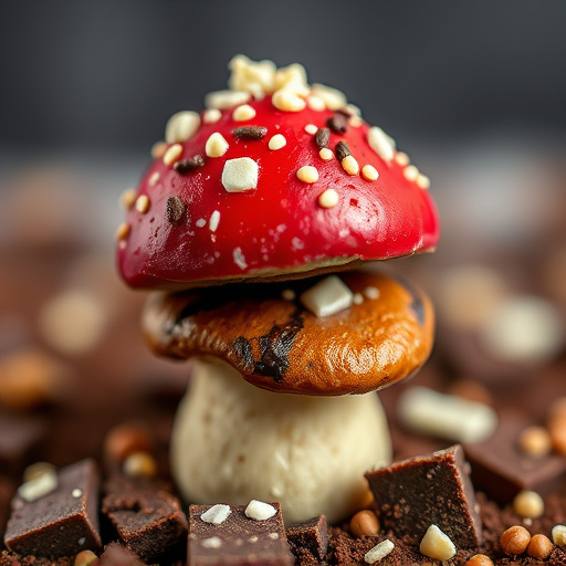 Stacked Magic Mushroom Chocolates Macro