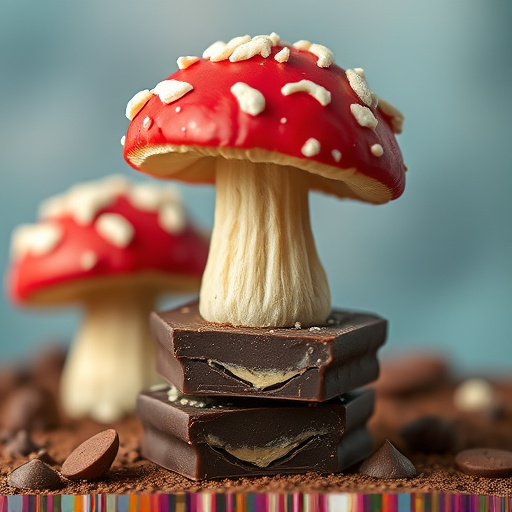 Stacked Magic Mushroom Chocolates Macro
