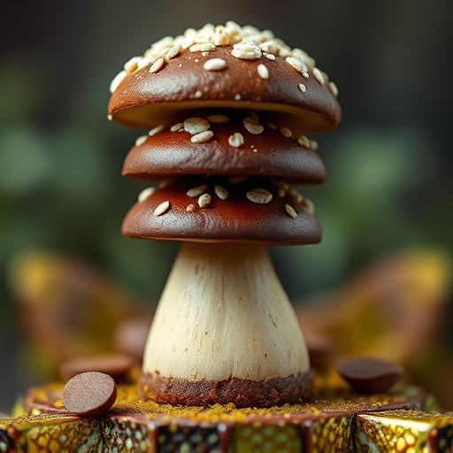 Stacked Magic Mushroom Chocolates Macro