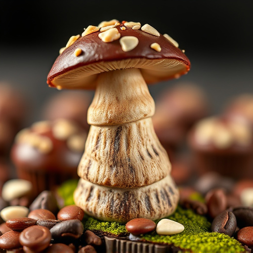 Stacked Magic Mushroom Chocolates Macro