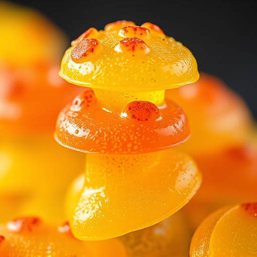 Stacked Magic Mushroom Gummies Macro