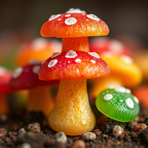 Stacked Magic Mushroom Gummies Macro