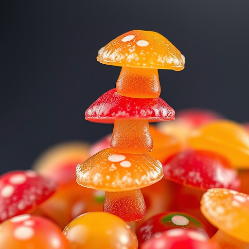 Stacked Magic Mushroom Gummies Macro