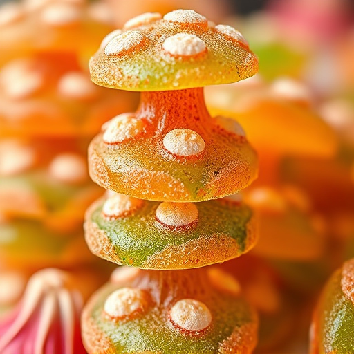 Stacked Magic Mushroom Gummies Macro