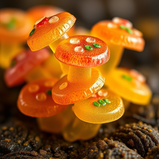 Stacked Magic Mushroom Gummies Macro