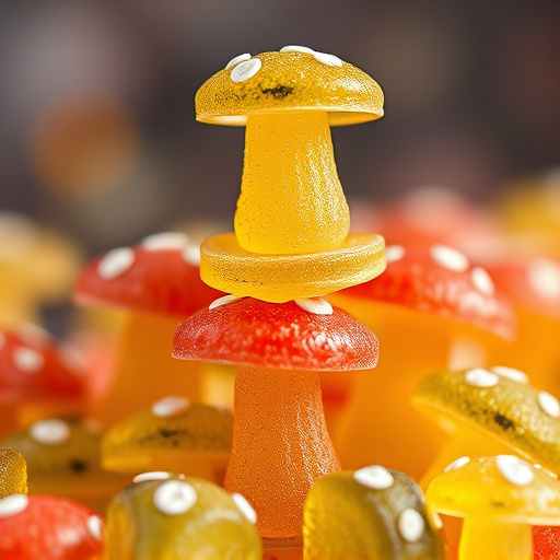 Stacked Magic Mushroom Gummies Macro