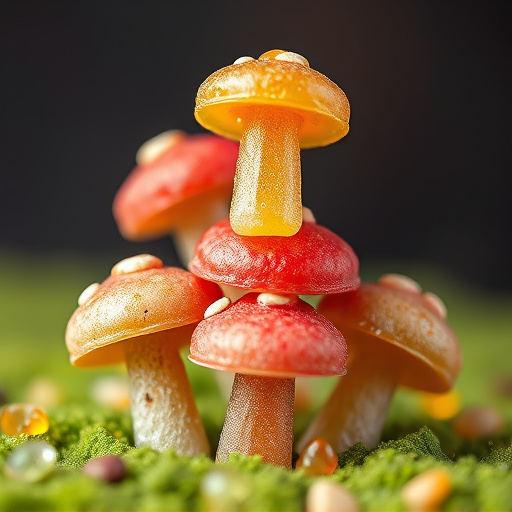 Stacked Magic Mushroom Gummies Macro