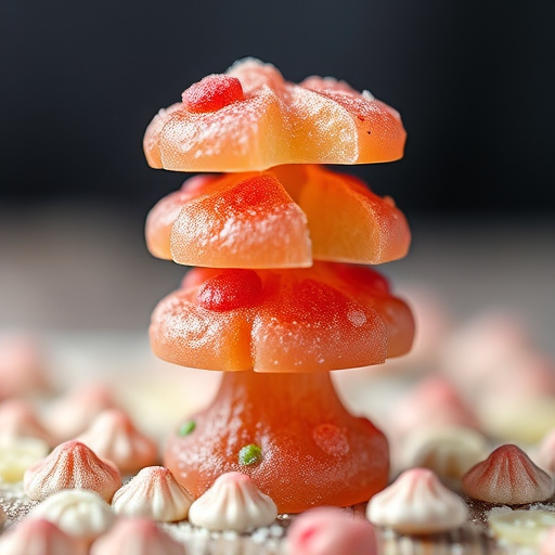Stacked Magic Mushroom Gummies Macro