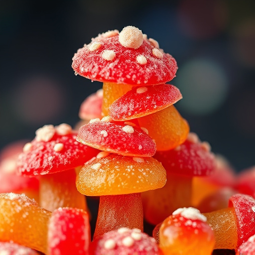 Stacked Magic Mushroom Gummies Macro