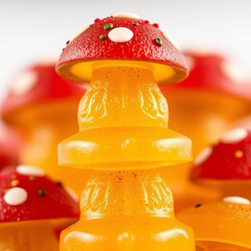 Stacked Magic Mushroom Gummies Macro