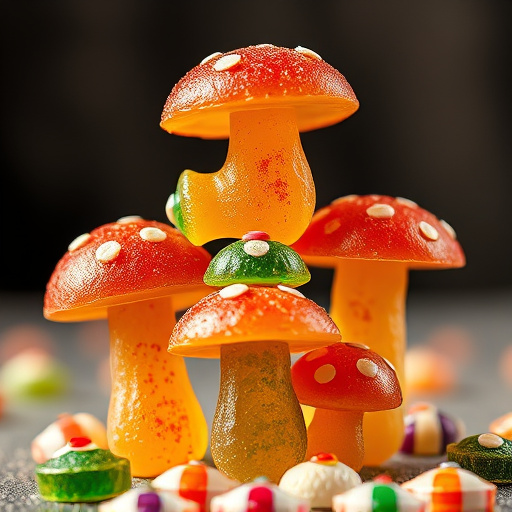 Stacked Magic Mushroom Gummies Macro