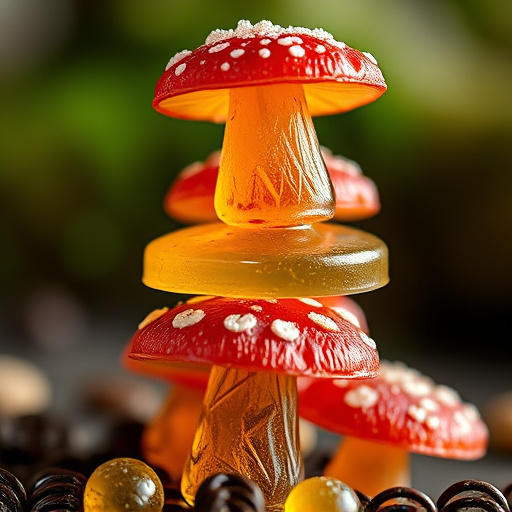 Stacked Magic Mushroom Gummies Macro