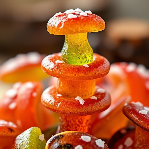 Stacked Magic Mushroom Gummies Macro