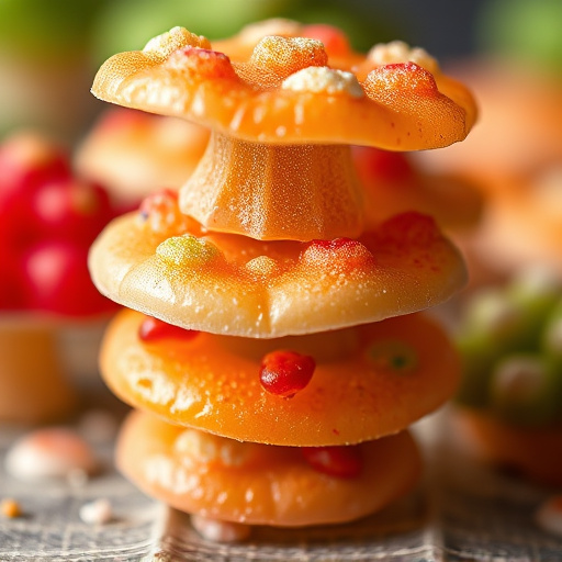Stacked Magic Mushroom Gummies Macro