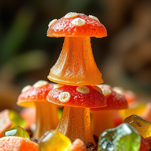 Stacked Magic Mushroom Gummies Macro