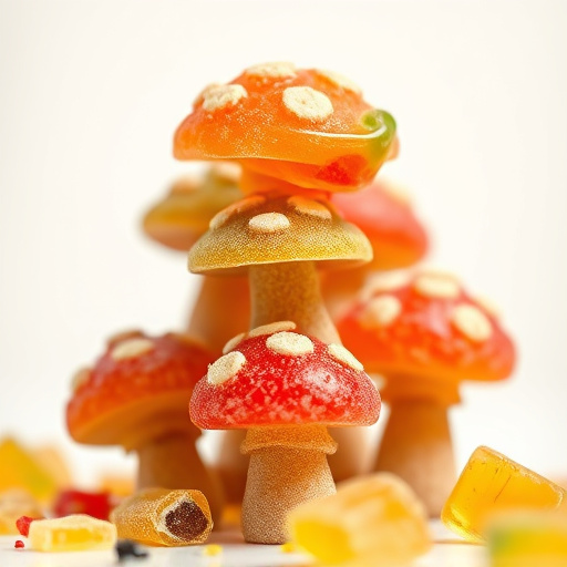 Stacked Magic Mushroom Gummies Macro