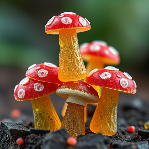 Stacked Magic Mushroom Gummies Macro