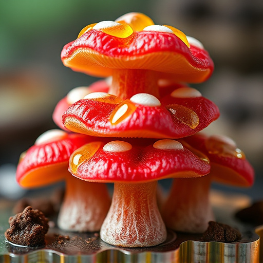 Stacked Magic Mushroom Gummies Macro