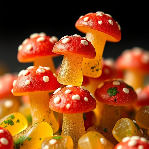 Stacked Magic Mushroom Gummies Macro
