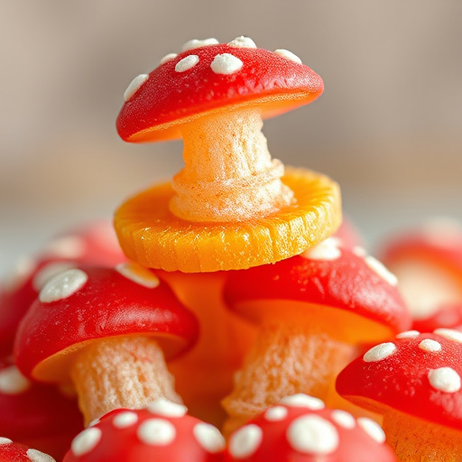 Stacked Magic Mushroom Gummies Macro