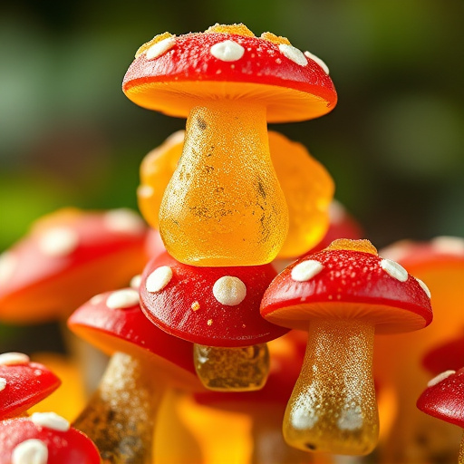 Stacked Magic Mushroom Gummies Macro