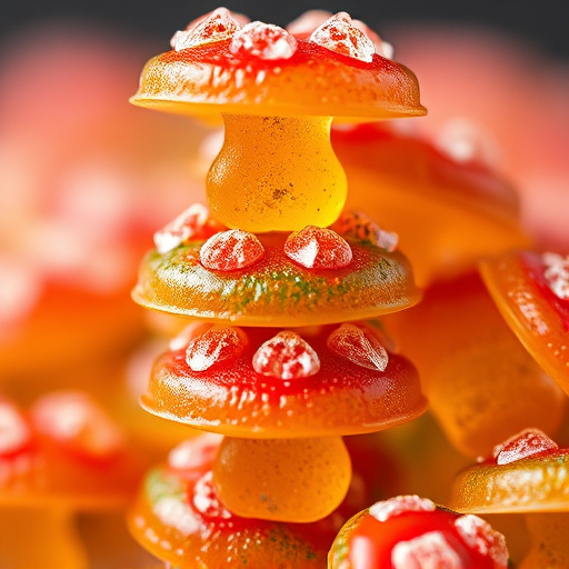 Stacked Magic Mushroom Gummies Macro