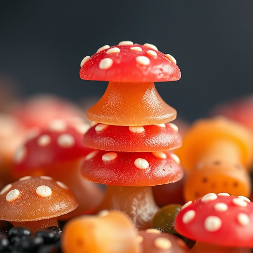 Stacked Magic Mushroom Gummies Macro