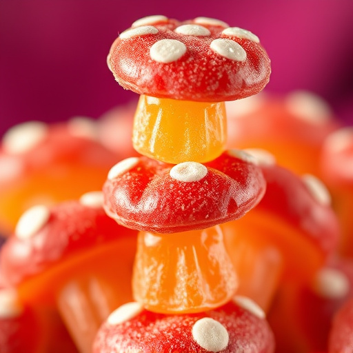 Stacked Magic Mushroom Gummies Macro