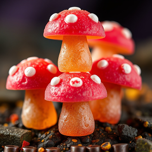Stacked Magic Mushroom Gummies Macro