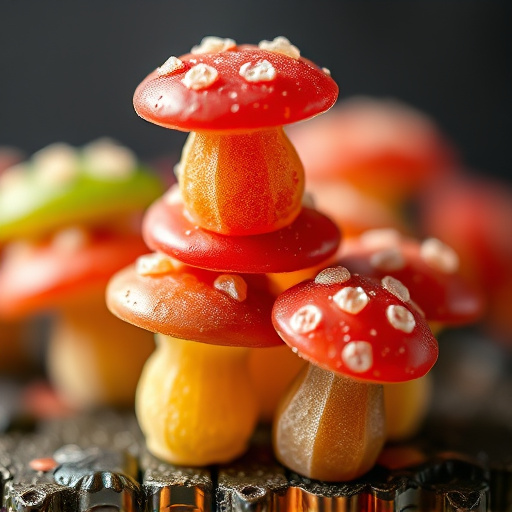 Stacked Magic Mushroom Gummies Macro